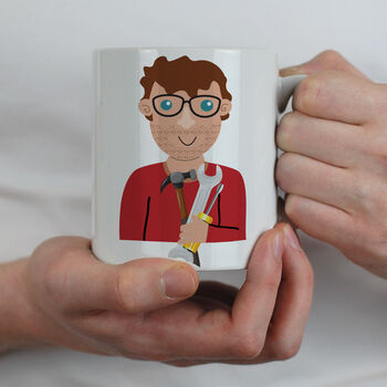 Personalised Handyman Gift Mug For Him, 3 of 6