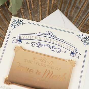 Art Deco Elegance Wedding Invitation Magnet, 2 of 7