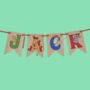 Wooden Animal ' Bunting Letters', thumbnail 1 of 4