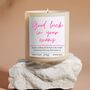 Personalised Good Luck Exams Candle Gift Set, thumbnail 3 of 6