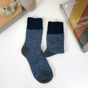 Extra Thick Men's Wool Socks: Warm Winter Boots Socks, 3 of 9