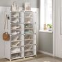 Six/Eight Slot Interlocking Shoe Rack Cabinet Organiser, thumbnail 2 of 9