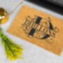 Personalised Coir Doormat With Split Initial Letter, thumbnail 4 of 9