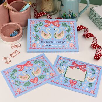 Writing Set 10 Notecards And Envelopes, 2 of 7