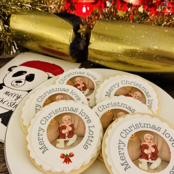 Personalised Edible Photo Christmas Biscuit Gift Box, 2 of 8