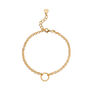 18ct Gold Eternity Twist Charm Collector Bracelet, thumbnail 2 of 5