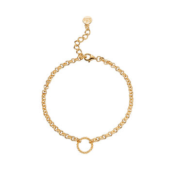 18ct Gold Eternity Twist Charm Collector Bracelet, 2 of 5