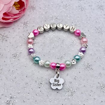 Personalised Big Sister Bracelet, 4 of 11