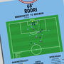 Rodri Champions League Final 2023 Manchester City Print, thumbnail 2 of 4