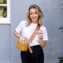 Burnt Orange Bee Bag Strap | Extra Long Crossbody Replacement Bag Strap, thumbnail 3 of 4
