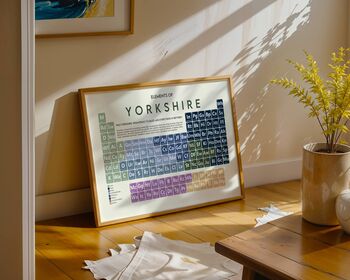 Wild Yorkshire Periodic Table Art Print, 7 of 12