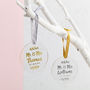 Personalised Mr And Mrs Foiled Decoration, thumbnail 7 of 7