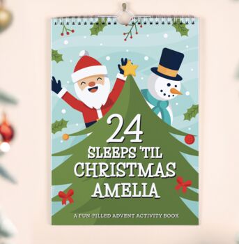 Personalised 24 Sleeps Christmas Activity Advent Calendar, 2 of 7