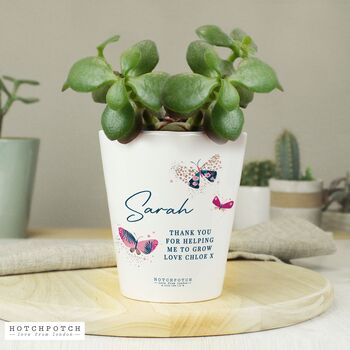 Personalised Butterfly Plant Pot Gift, 3 of 4