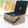 Personalised Leopard Print Sewing Box, thumbnail 4 of 4