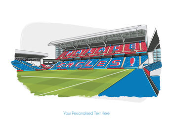 Personalised Crystal Palace Stadium Print, 5 of 9