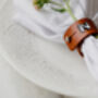 Monogrammed Leather Napkin Rings, thumbnail 6 of 8