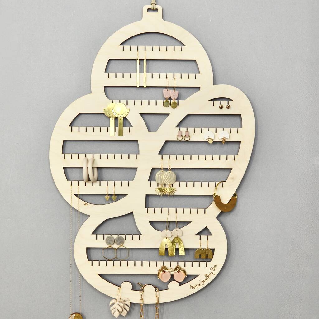 Earring Storage Hanger Large Abstract, 1 of 6