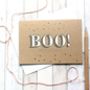 'Boo!' Happy Halloween Card With Gold Dots, thumbnail 5 of 6