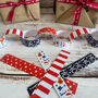 Festive Santa And Friends Paper Christmas Chains Red And Blue, thumbnail 1 of 4
