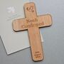 Personalised Confirmation Cross Wooden Decoration, thumbnail 1 of 2