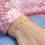 White Opal Swarovski Bar Bracelet, thumbnail 1 of 10
