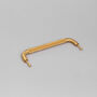 G Decor Satin Brass Solid Knurled T Bar Pull Handles, thumbnail 9 of 9
