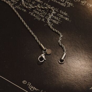 Stainless Steel Rope Chain Necklace, 3 of 6