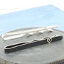 Sterling Silver Wedding Heart Tie Clip, thumbnail 2 of 6