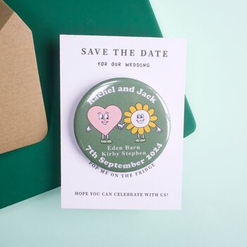 Fun Character Wedding Save The Date Magnet, 2 of 8