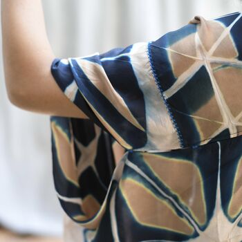 Pure Silk Kimono Jacket Itajime Hand Embellished, 5 of 11