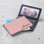 Name Personalised Leather Credit And Travel Card Holder, thumbnail 1 of 3