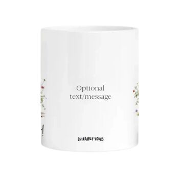 Teacher Thank You Mug – Personalised With Wildflowers And Quote, 4 of 9