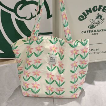 Summer Floral Thin Cotton Shoulder Bag For School Picnic Bag, 3 of 9