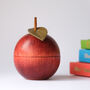 Personalised Secret Message Wooden Apple For Teacher, thumbnail 1 of 3