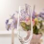 Personalised Wildflower Wedding Champagne Flute, thumbnail 2 of 2