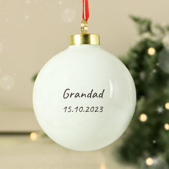Personalised Robins Appear Bauble, 3 of 5