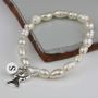 Personalised Children's Pearl And Angel Bracelet, thumbnail 2 of 4