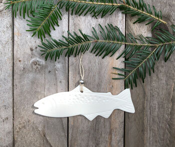 Salmon / Trout Christmas Tree Decoration, 2 of 5