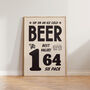 Vintage Beer Wall Art Retro Advert Drink Print, thumbnail 1 of 5