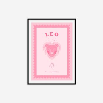 Children's Leo Zodiac Print, 3 of 8