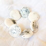 Modern Round Swirl Bead Bracelet, thumbnail 2 of 2