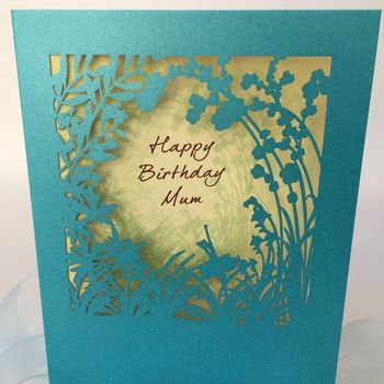 Mum Happy Birthday Delicate Cut Card, 2 of 2