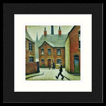 Framed 'Parcel Man' Print. Lowry Style, 2 of 4