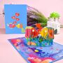3D Pop Up Valentines Card Kissing Fish, thumbnail 1 of 4