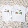 Personalised Sister Or Brother Leopard T Shirt Or Vest, thumbnail 3 of 3