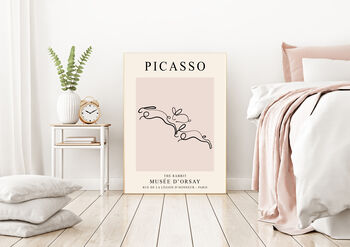 Picasso Rabbit Art Print, 3 of 4