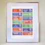 'One Stop Shop' Retro Packaging Print, thumbnail 1 of 2