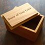 Personalised Wooden Keepsake Box, thumbnail 2 of 3