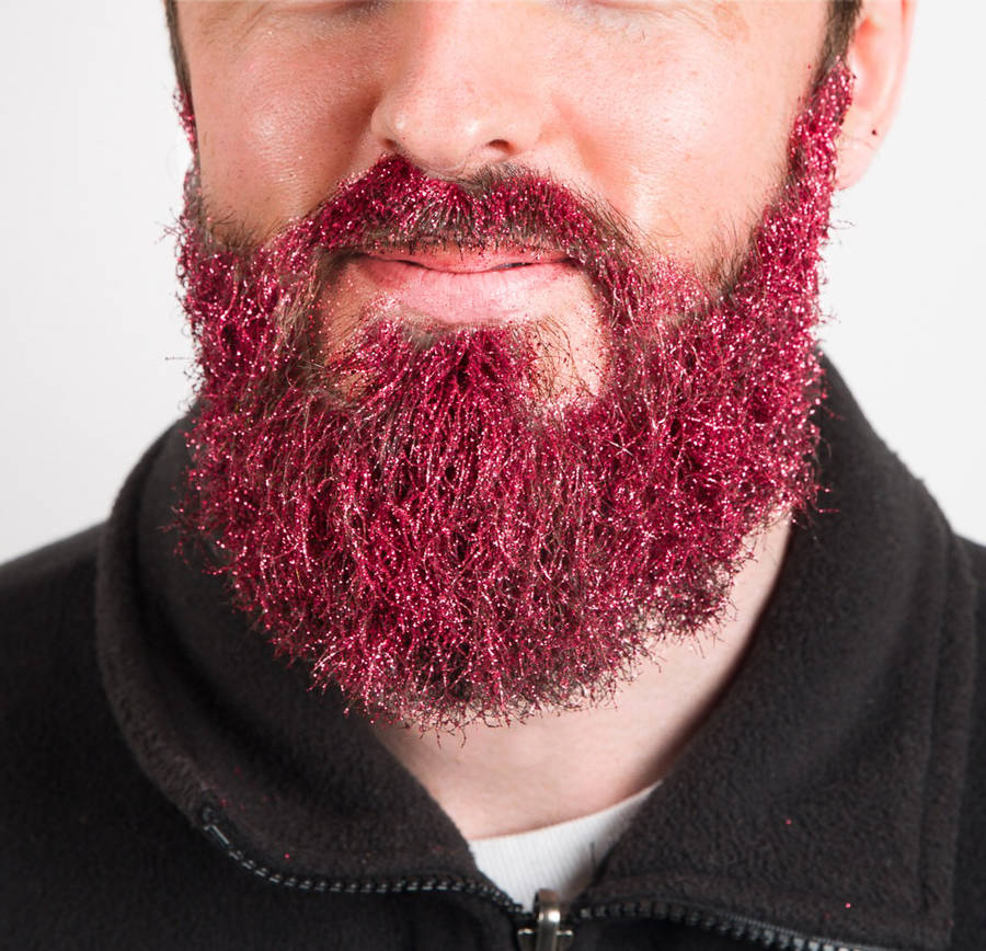 glitter beard kit by men's society